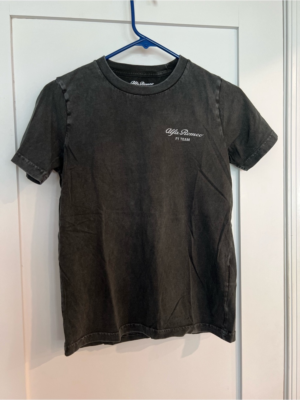 Kids Black Short Sleeve Alfa Romeo F1 Team Tee